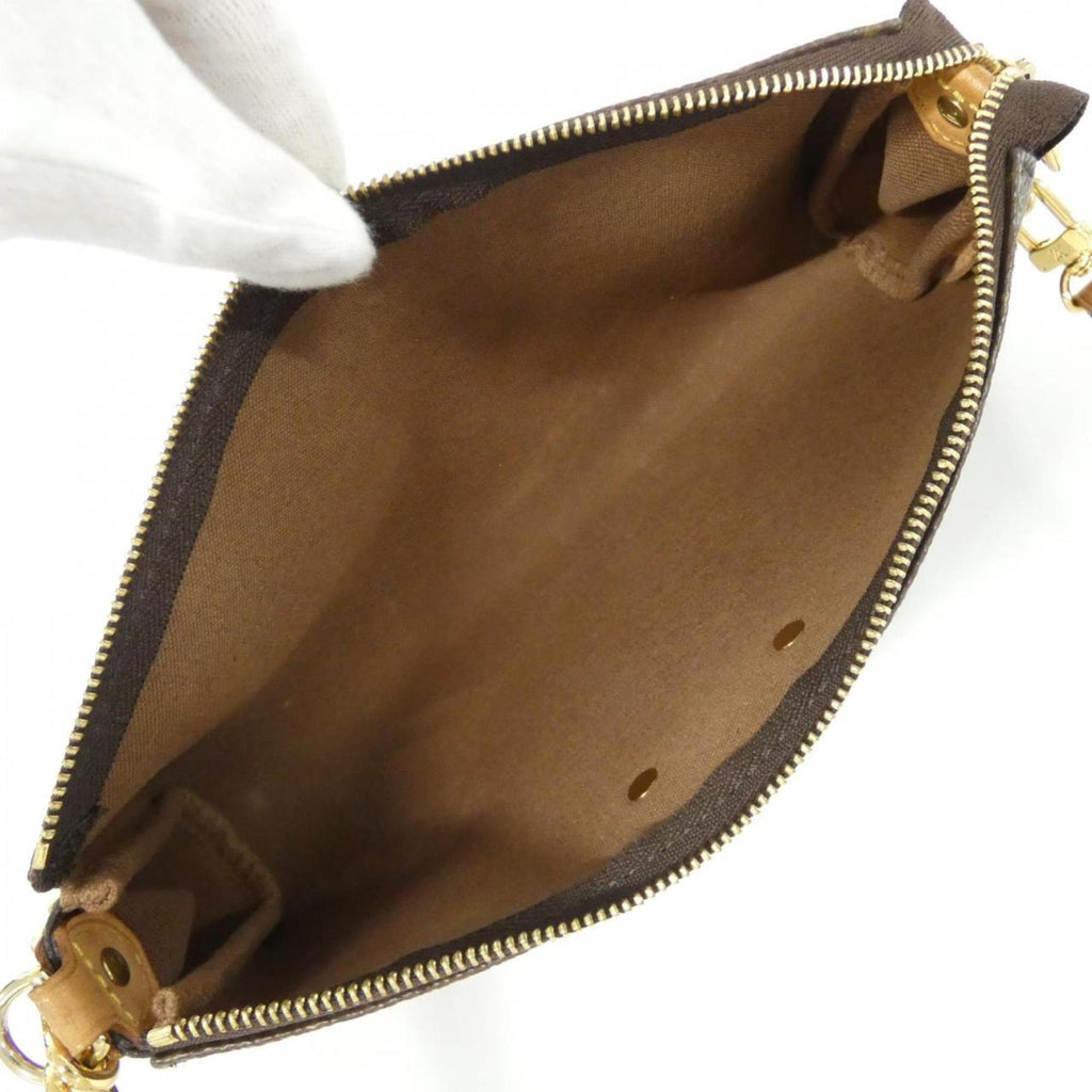Louis Vuitton Marron Coated Canvas Shoulder Bag (Pre-Owned)