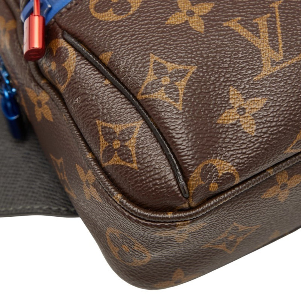 Louis Vuitton Monogram Brown Pvc Leather Sling Bag (Pre-Owned)