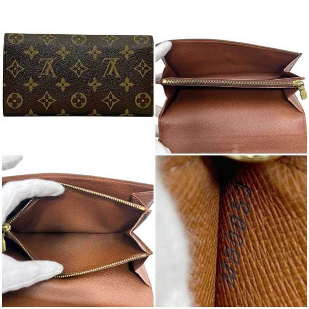 Louis Vuitton Monogram Brown Monogram Long Wallet (Bi-Fold) (Pre-Owned)