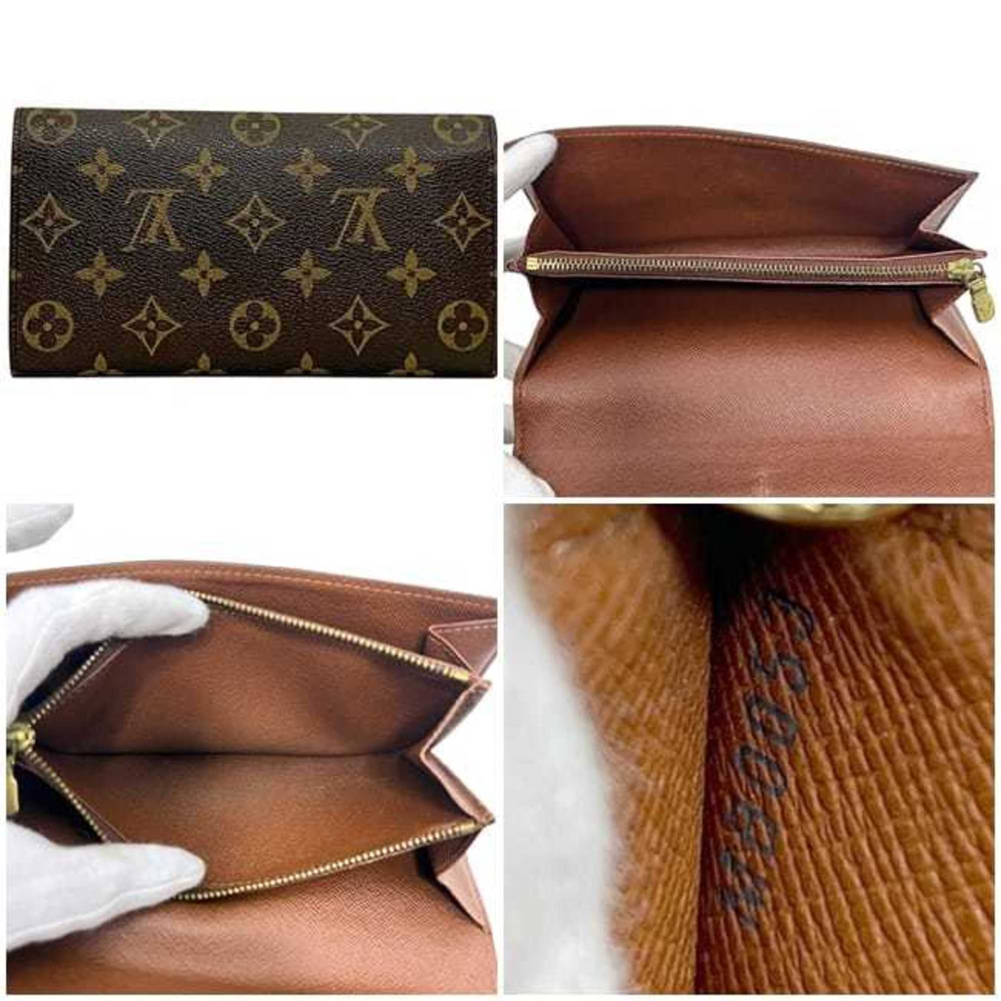 Louis Vuitton Monogram Brown Monogram Long Wallet (Bi-Fold) (Pre-Owned)