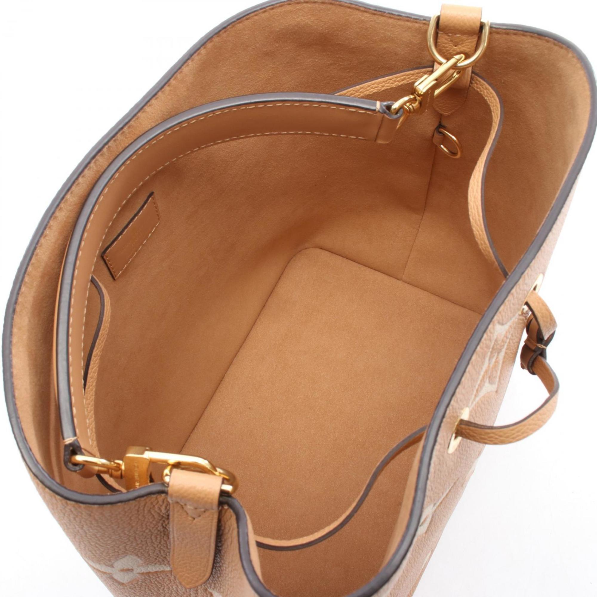 Louis Vuitton Brown Ivory Monogram Empreinte Shoulder Bag (Pre-Owned)