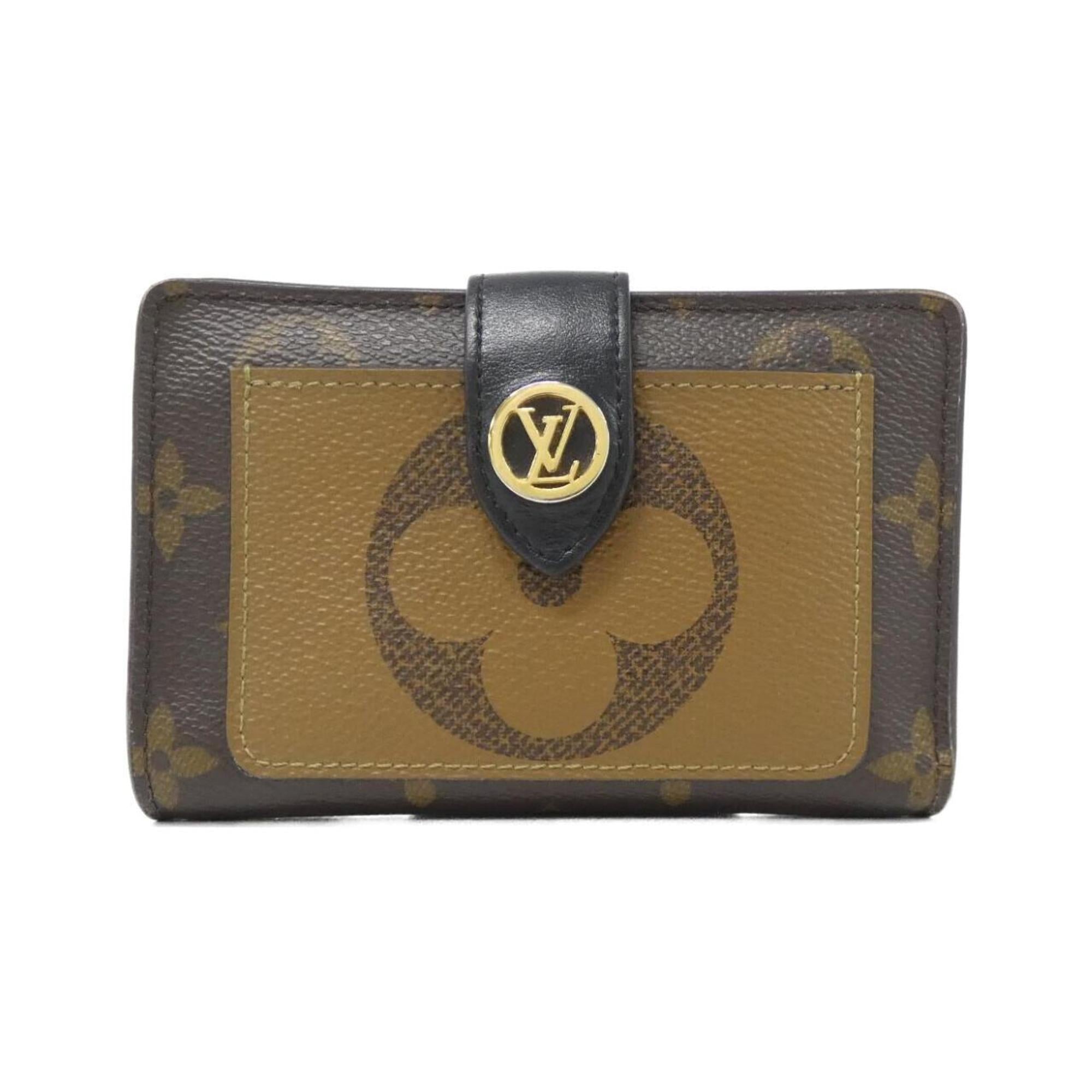 Louis Vuitton Brown Coated Canvas Wallet (Bi-Fold) (Pre-Owned)