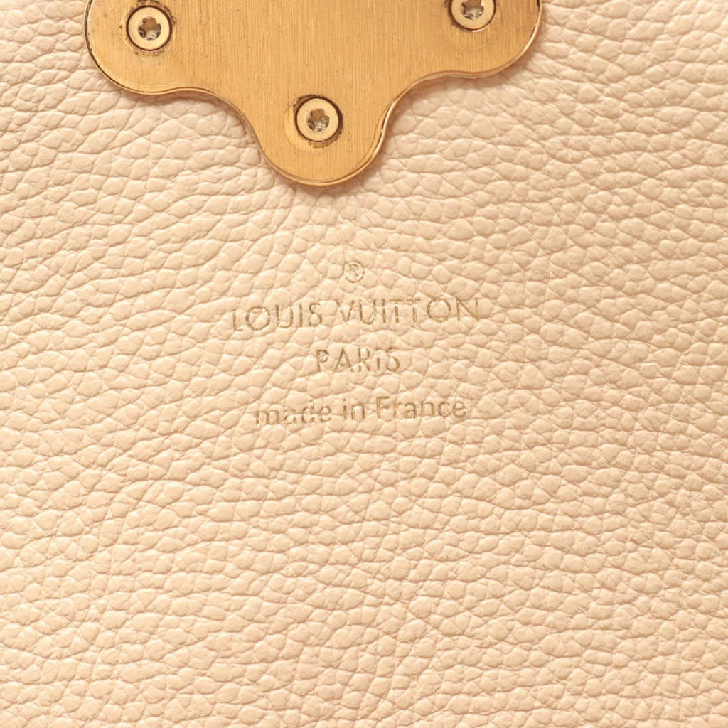 Louis Vuitton Beige Brown Cream Coated Canvas Leather Backpack (Pre-Owned)