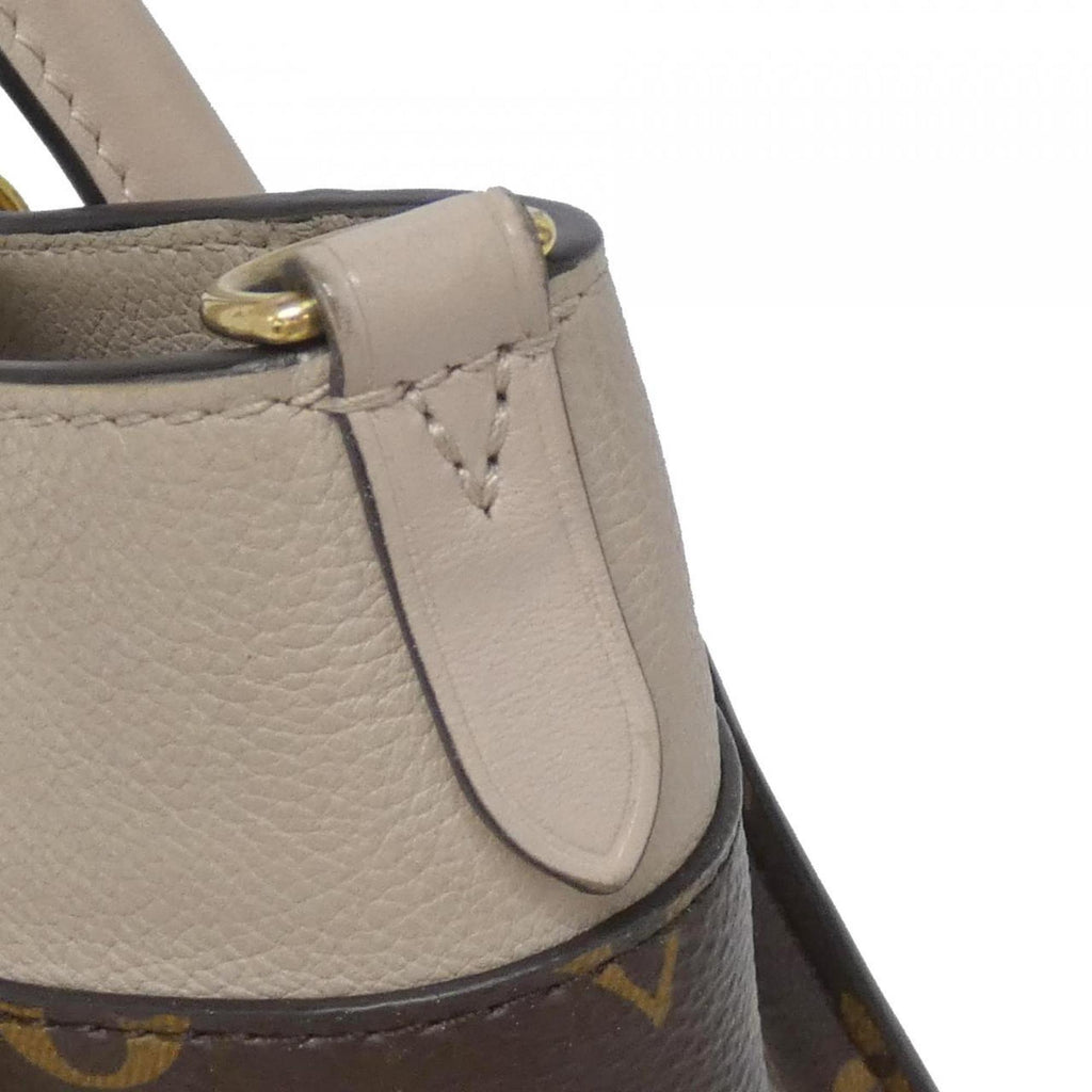 Louis Vuitton Grayish Coated Canvas Leather Handbag (Pre-Owned)