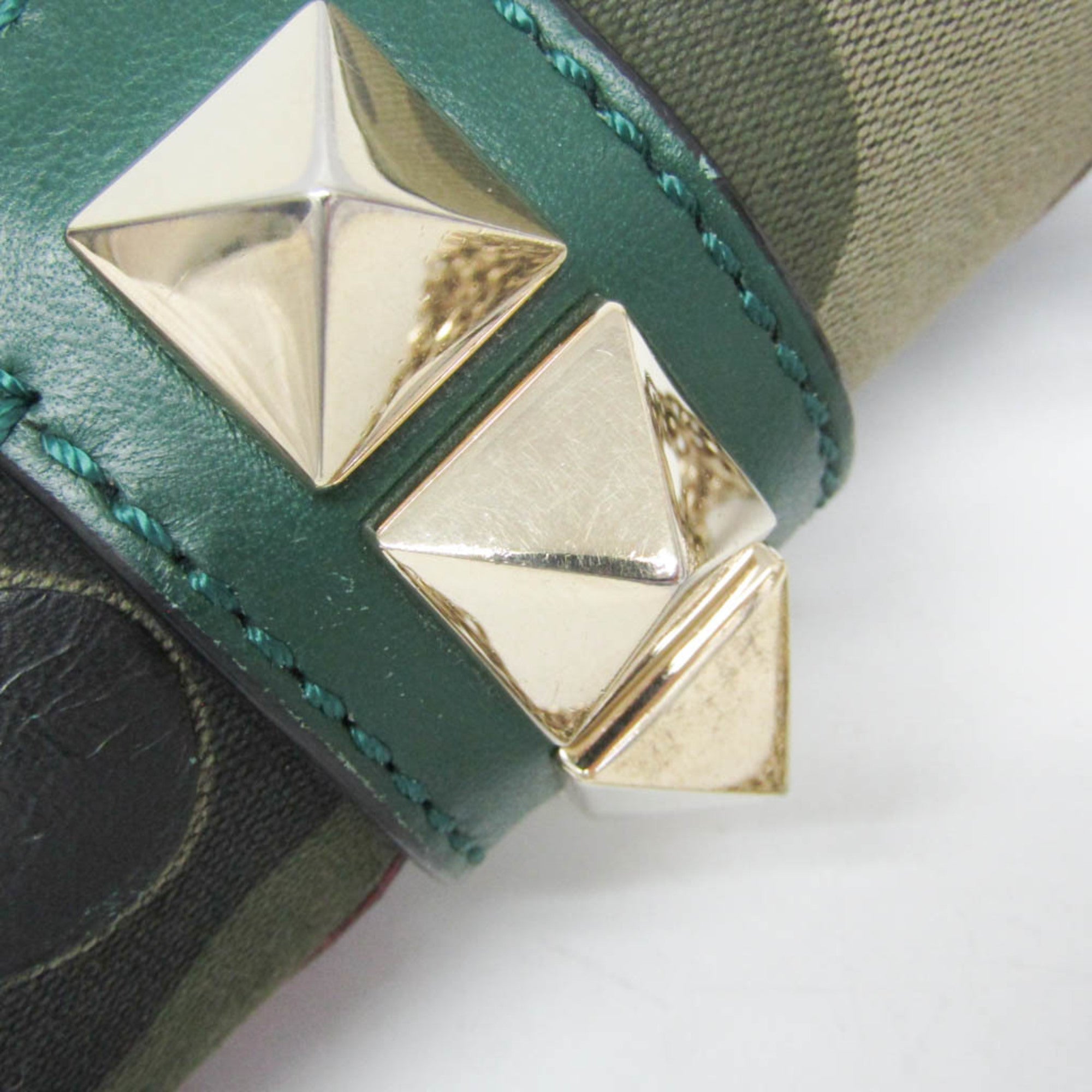 Glam Lock Shoulder Bag Camo Leather and Canvas Mini