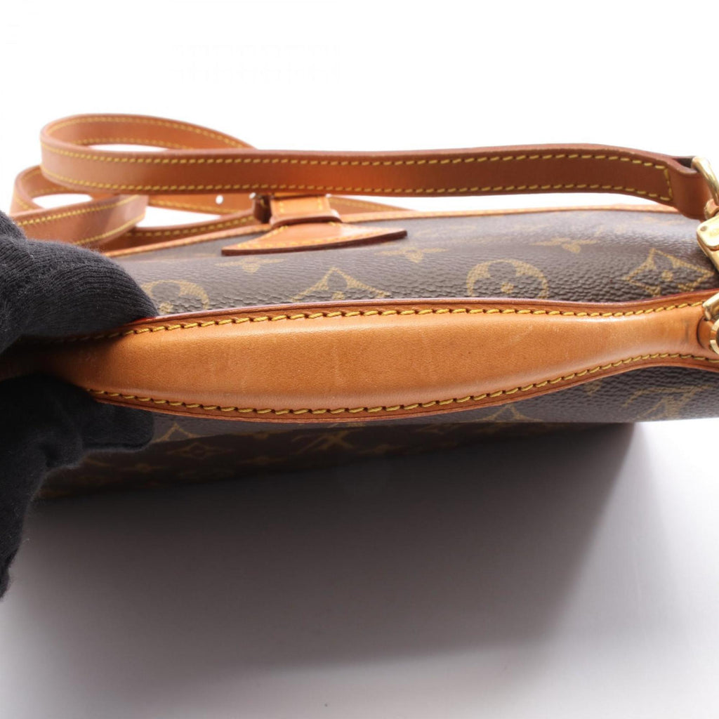 Louis Vuitton Monogram Brown Coated Canvas Leather Handbag (Pre-Owned)