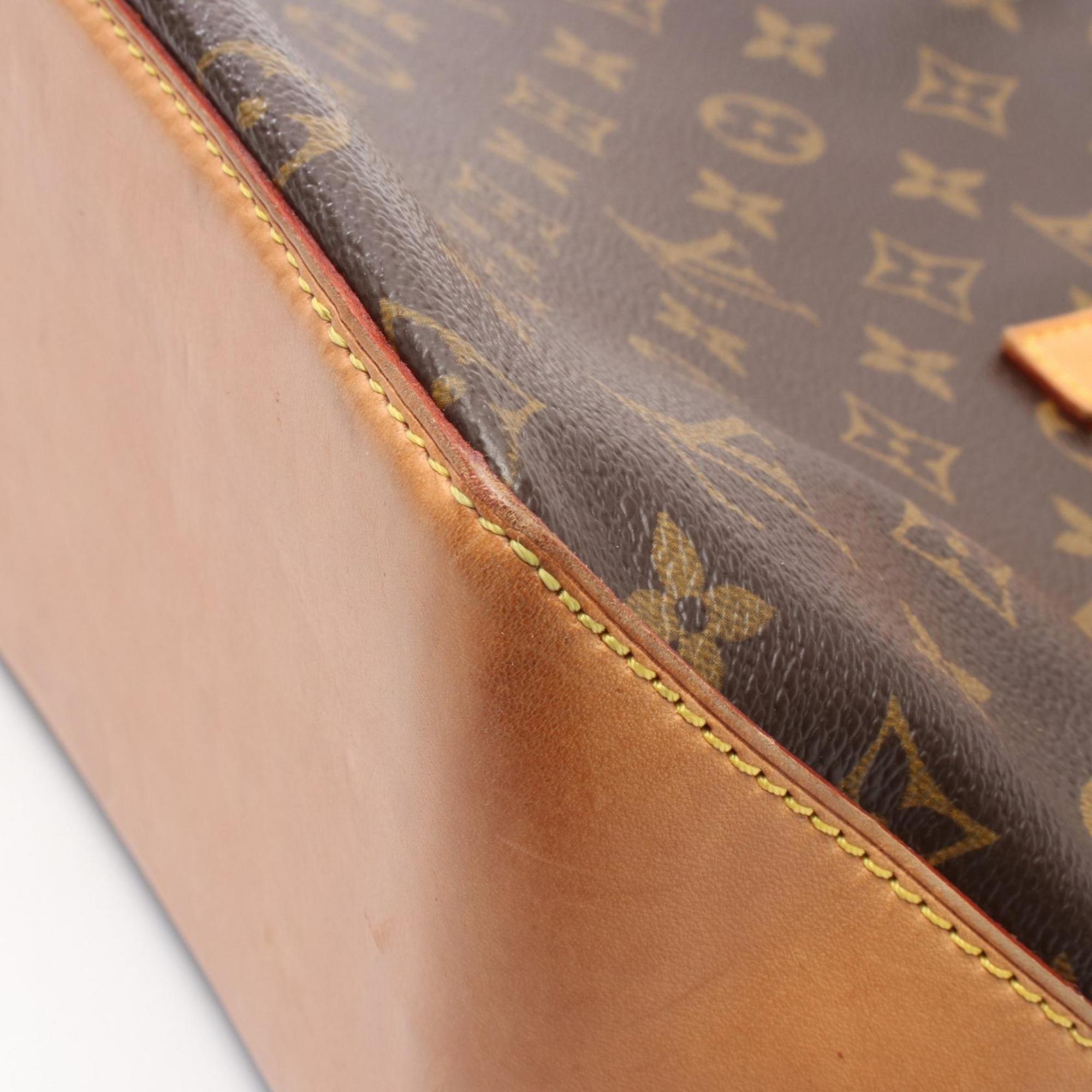 Louis Vuitton Monogram Brown Coated Canvas Leather Shoulder Bag (Pre-Owned)