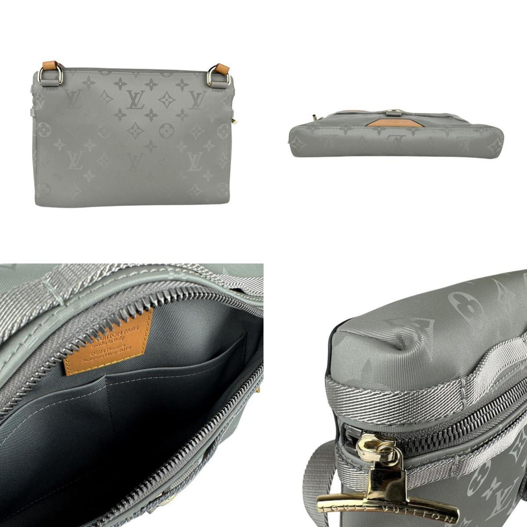 Louis Vuitton Gray Monogram Shoulder Bag (Pre-Owned)