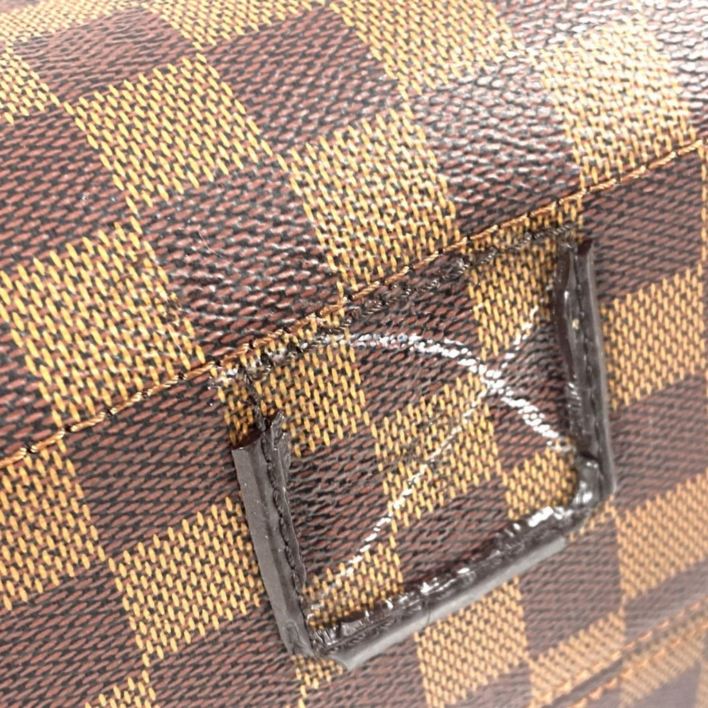 Louis Vuitton Brown Damier Canvas Ebene Damier Canvas Boston Bag (Pre-Owned)
