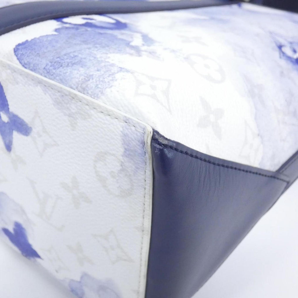 Louis Vuitton Blue Coated Canvas Handbag (Pre-Owned)