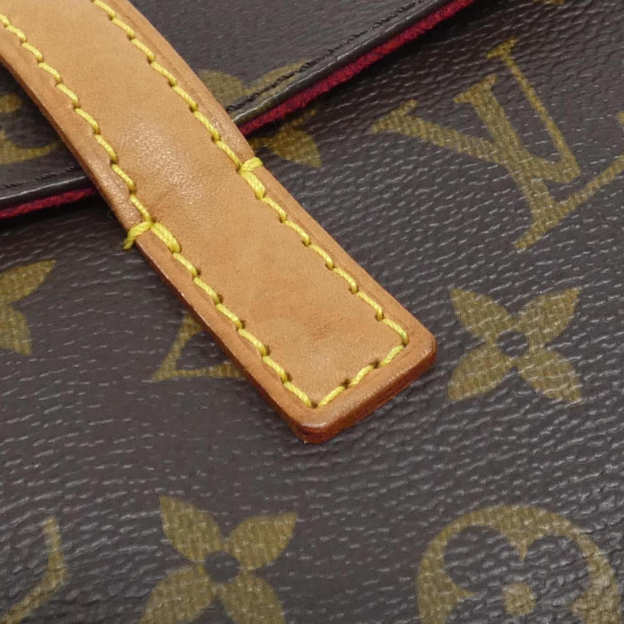 Louis Vuitton Marron Coated Canvas Handbag (Pre-Owned)