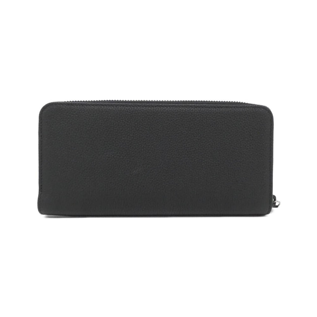 Louis Vuitton Black Leather Long Wallet (Bi-Fold) (Pre-Owned)