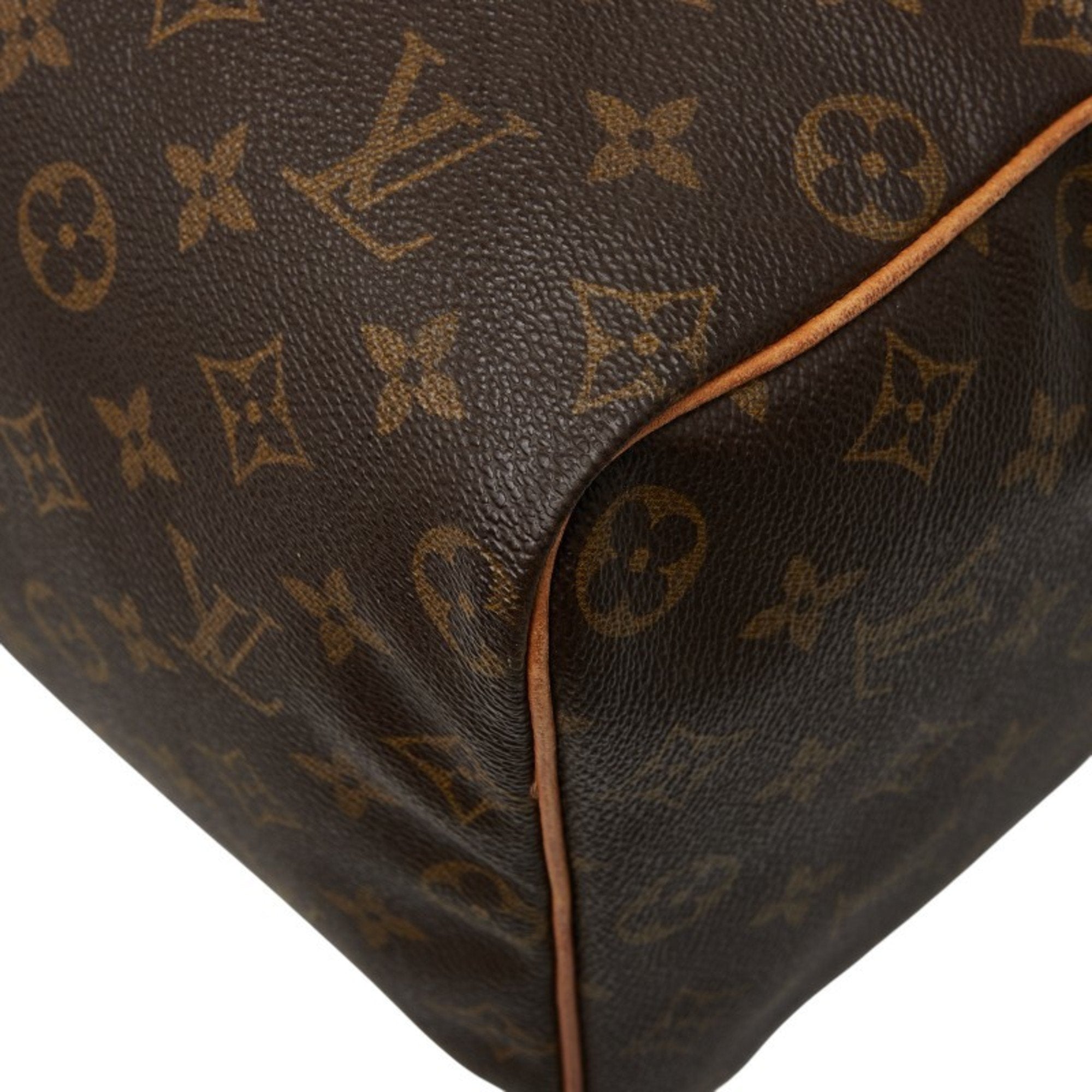 Louis Vuitton Brown Dark Brown Pvc Leather Boston Bag Handbag (Pre-Owned)