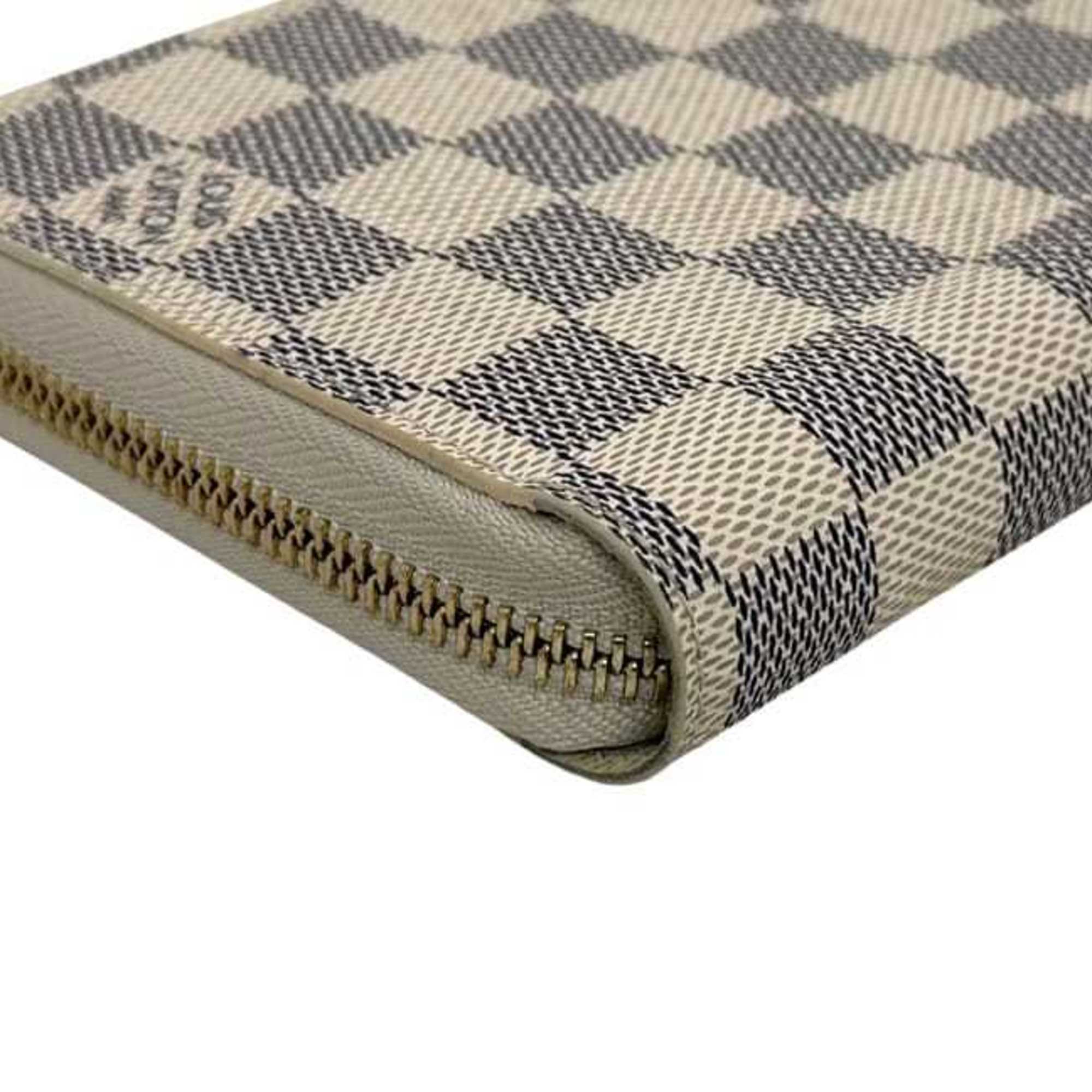 Louis Vuitton Damier Azur Gray White Damier Azur Long Wallet (Bi-Fold) (Pre-Owned)