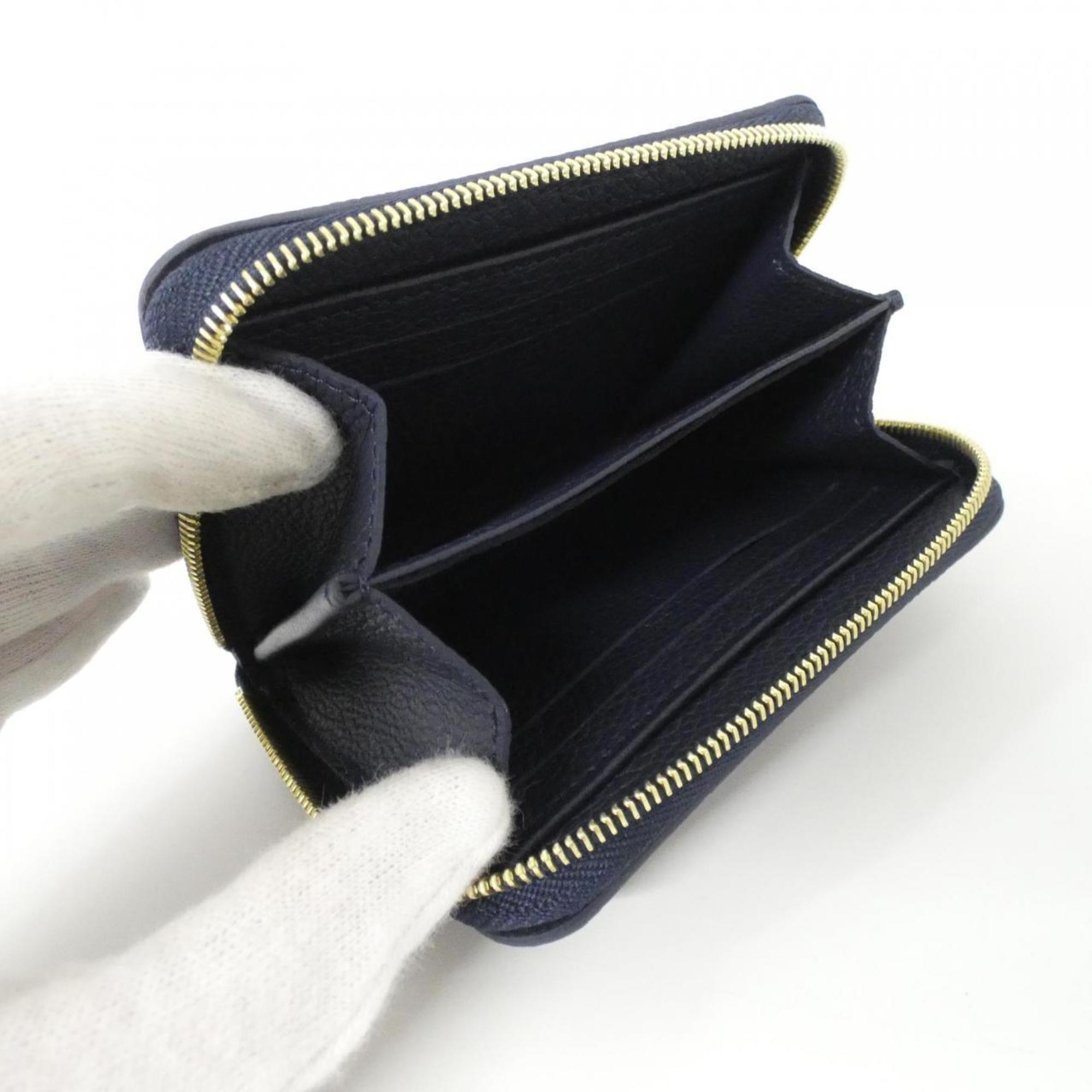 Louis Vuitton Bicolor Cream Monogram Navy Monogram Empreinte Leather Coin Purse/Coin Case (Pre-Owned)