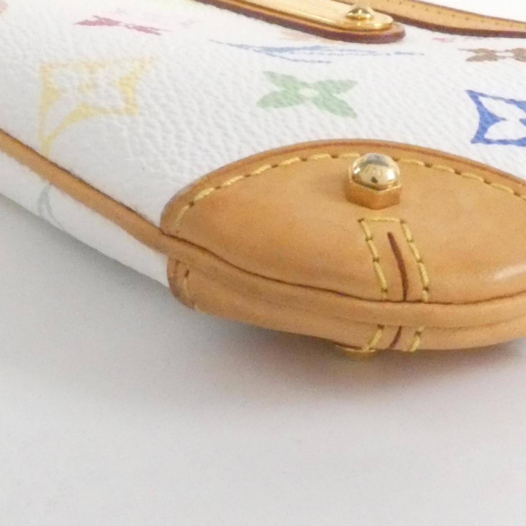 Louis Vuitton White Coated Canvas Pochette Pouch (Pre-Owned)