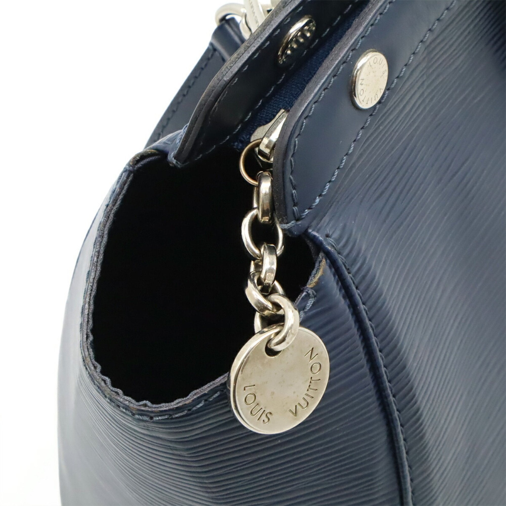 Louis Vuitton Indigo Epi Leather Handbag Shoulder Bag Tote Bag (Pre-Owned)