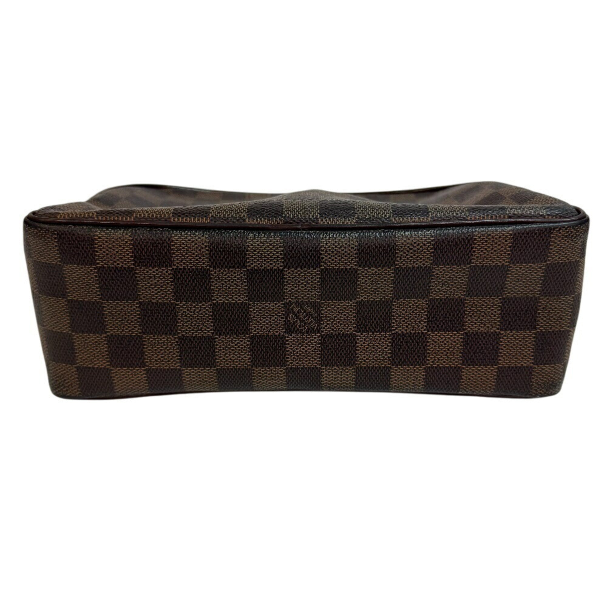 Louis Vuitton Damier Brown Leather Clutch Bag (Pre-Owned)