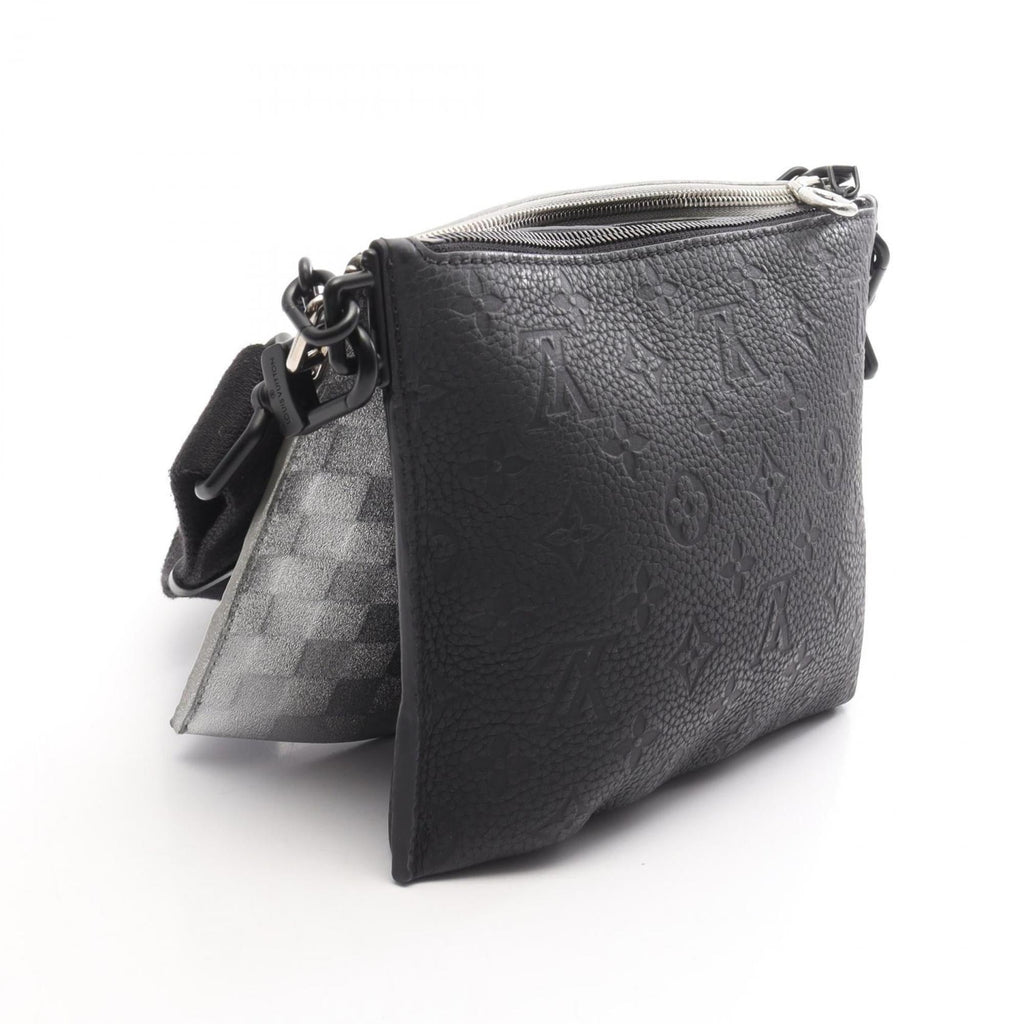 Louis Vuitton Black Silver Leather Shoulder Bag (Pre-Owned)