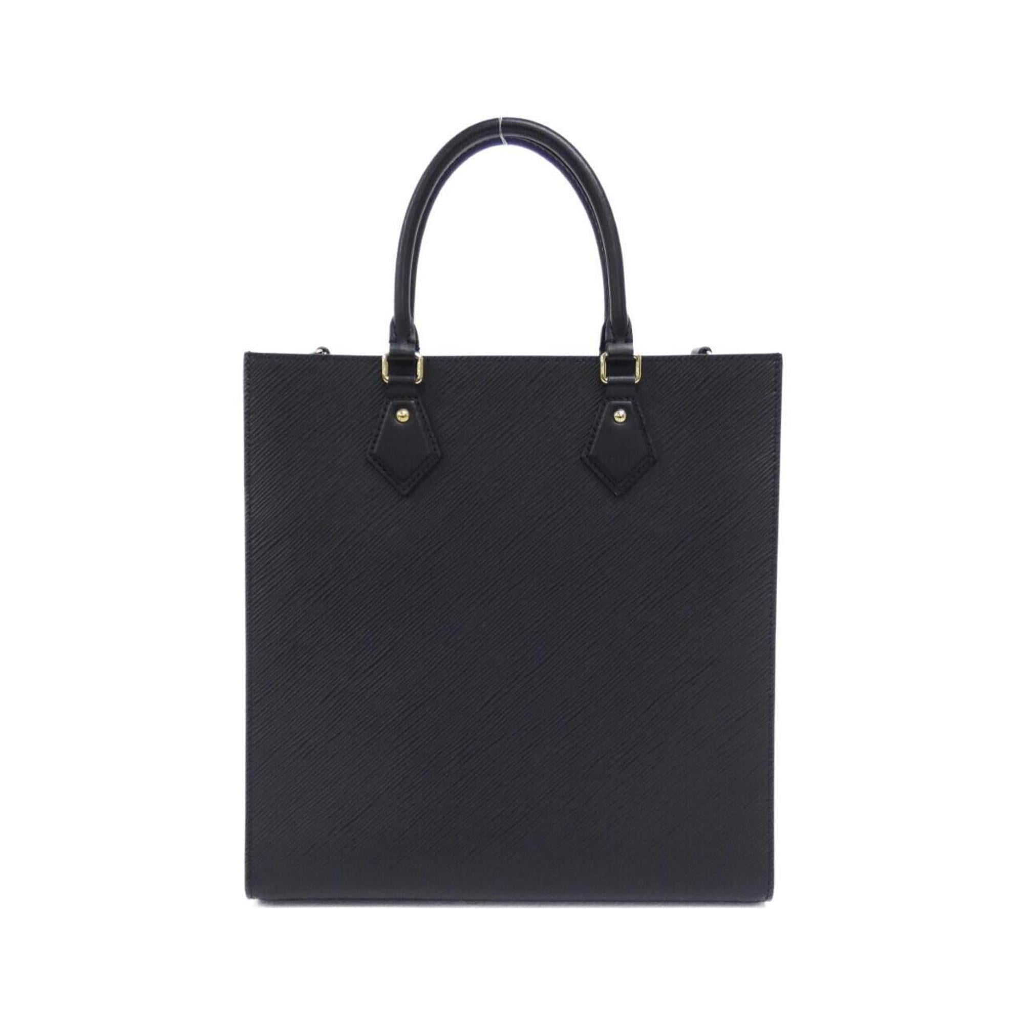 Louis Vuitton Black Leather Handbag (Pre-Owned)