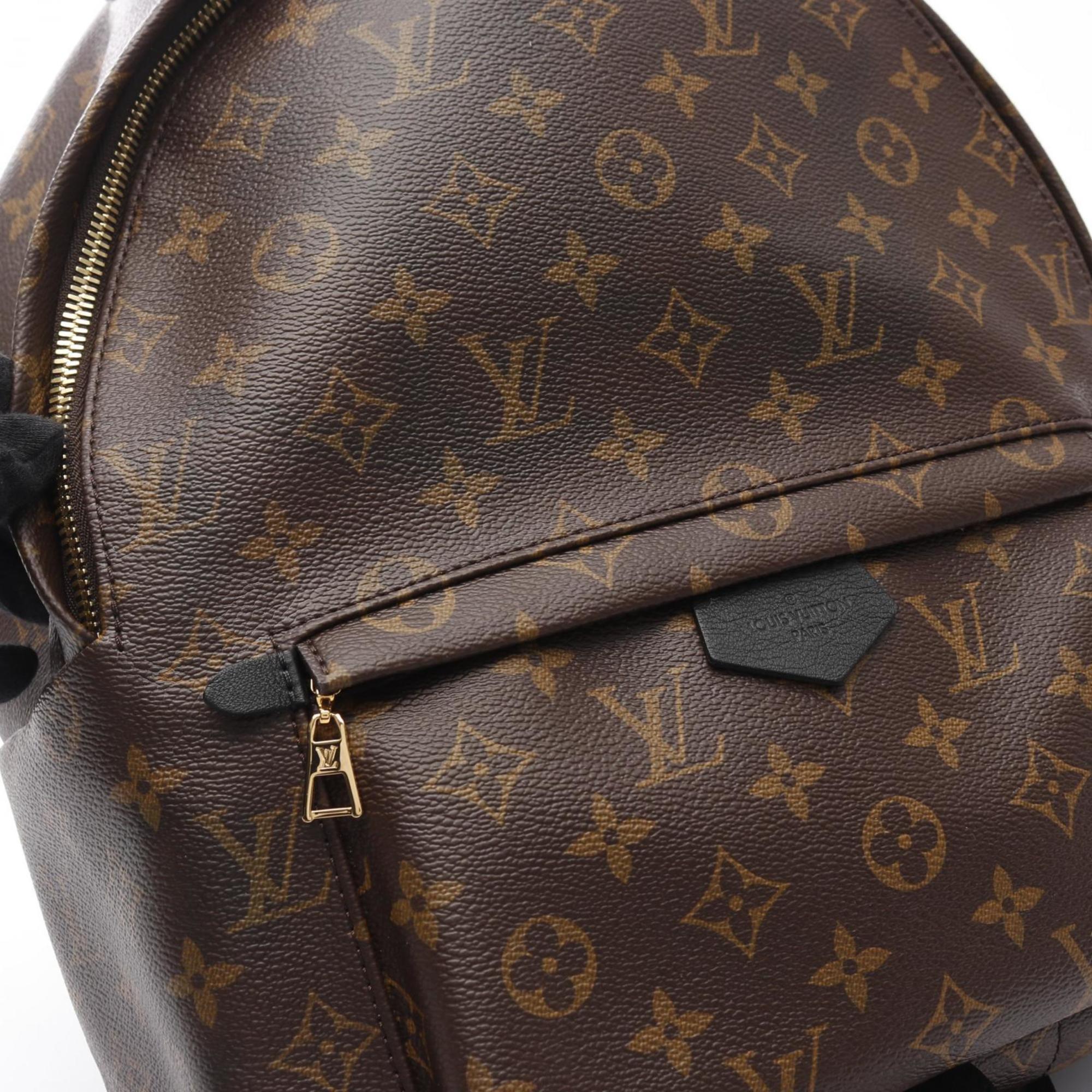 Louis Vuitton Brown Coated Canvas Leather Backpack (Pre-Owned)