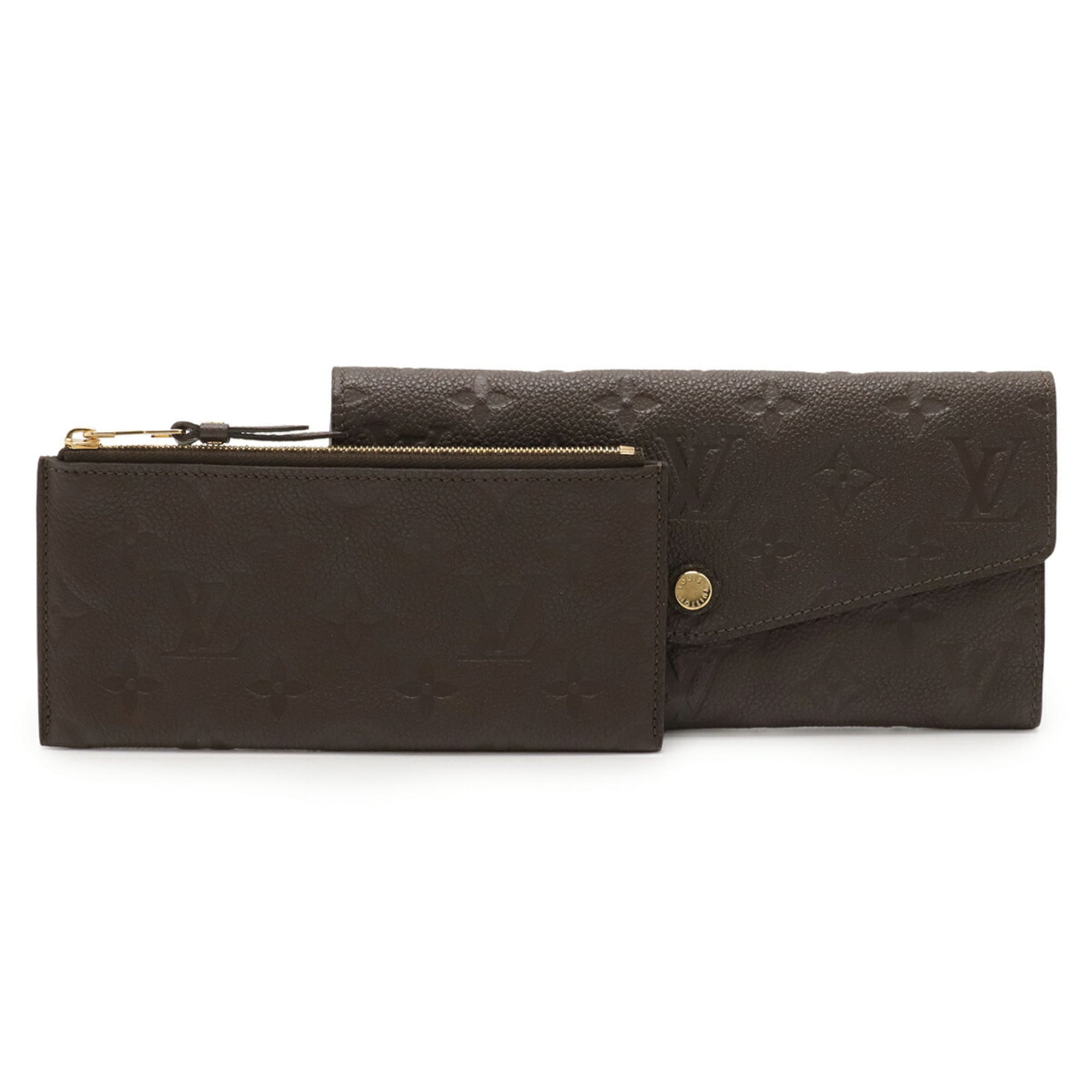 Louis Vuitton Monogram Empreinte Earth Monogram Empreinte Long Wallet (Bi-Fold) (Pre-Owned)