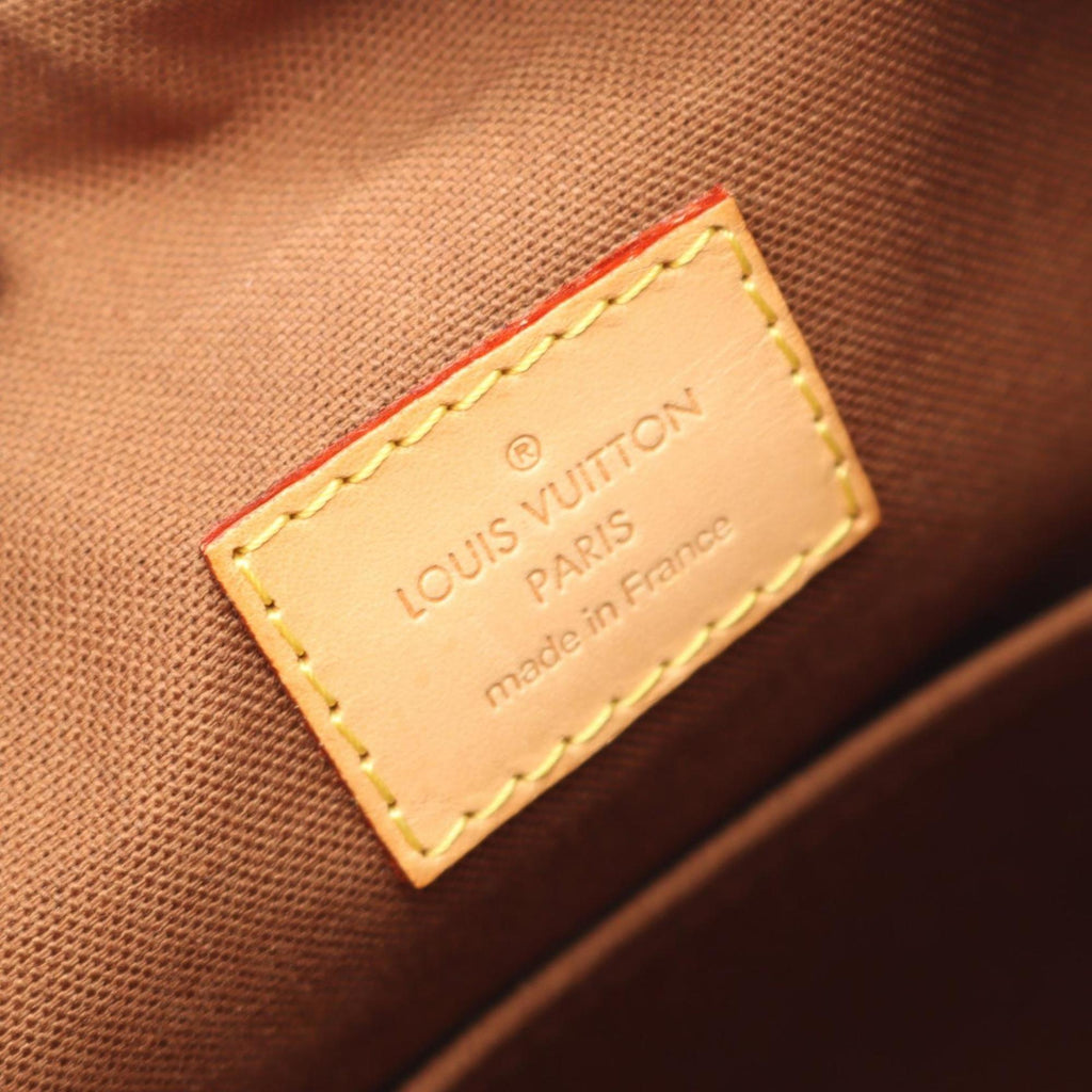 Louis Vuitton Brown Coated Canvas Leather Shoulder Bag (Pre-Owned)