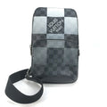 Louis Vuitton Black Galle Gray Canvas Shoulder Bag Sling Bag (Pre-Owned)