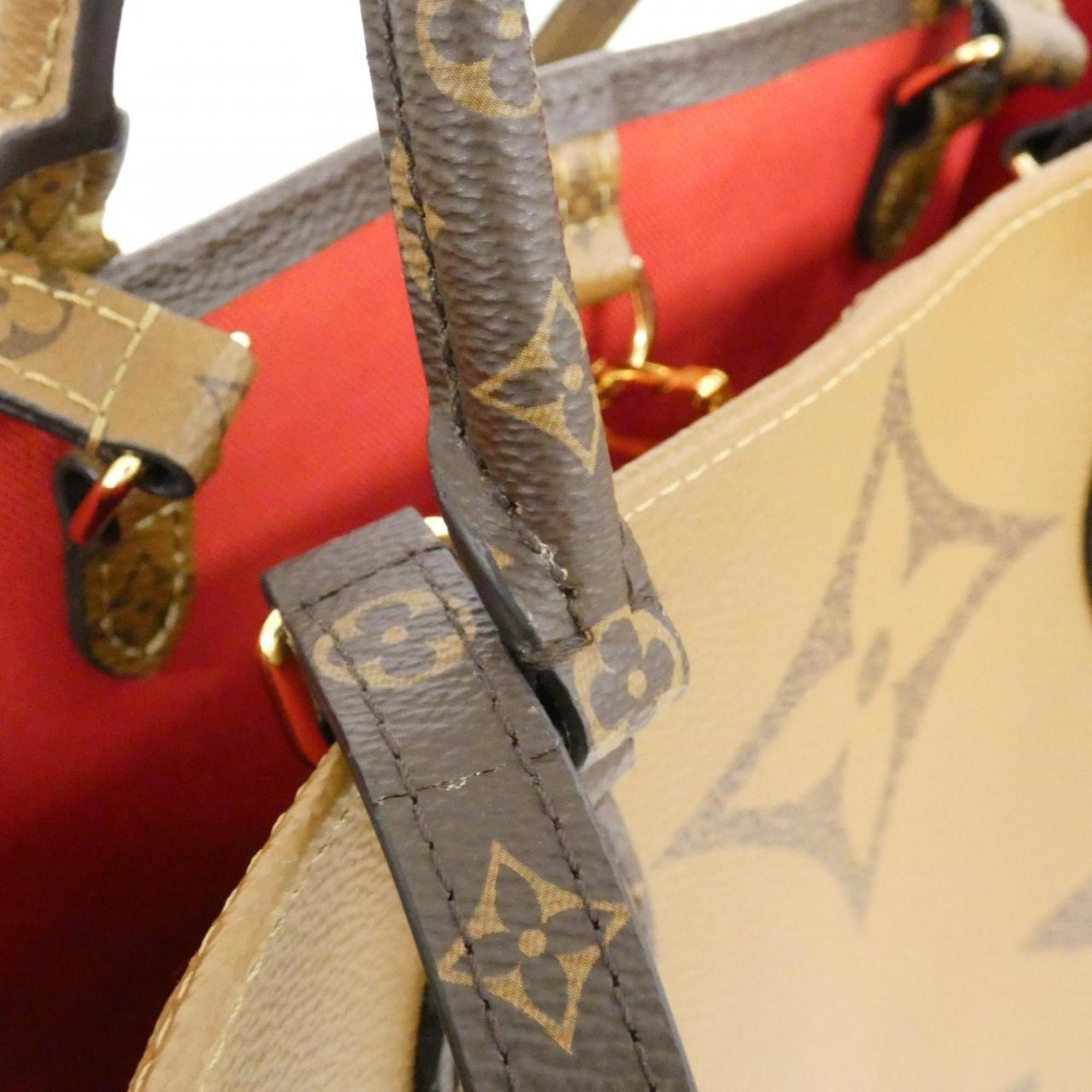 Louis Vuitton Marron Coated Canvas Handbag (Pre-Owned)
