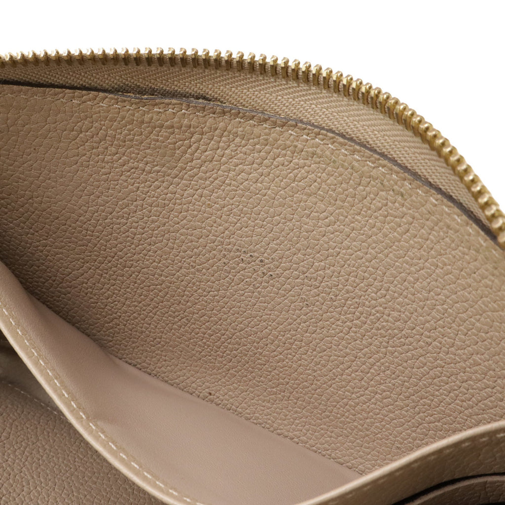 Louis Vuitton Beige Monogram Empreinte Leather Long Wallet (Bi-Fold) (Pre-Owned)