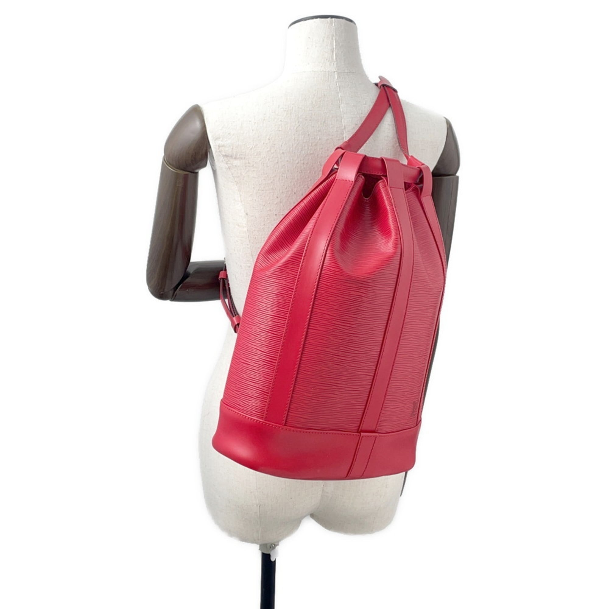 Louis Vuitton Castilian Red Epi Leather Shoulder Bag (Pre-Owned)