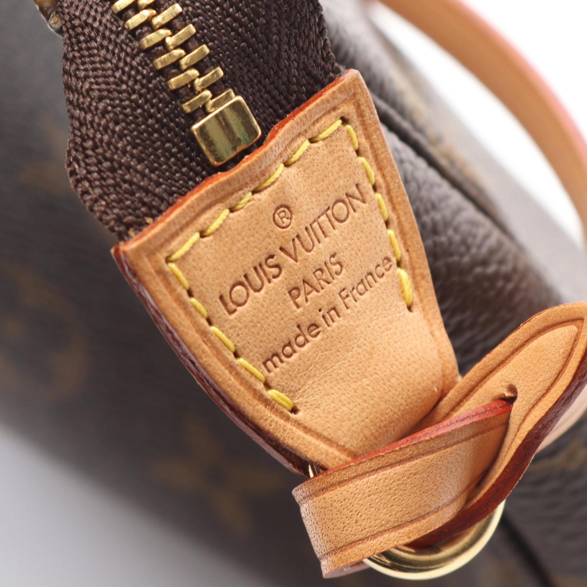 Louis Vuitton Brown Coated Canvas Pvc Monogram Leather Handbag (Pre-Owned)
