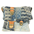 Louis Vuitton Monogram Denim Blue Monogram Denim Messenger Bag Shoulder Bag (Pre-Owned)