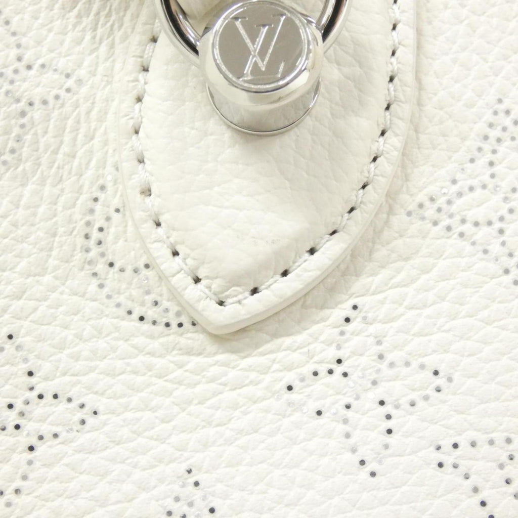 Louis Vuitton Mahina White Leather Handbag (Pre-Owned)