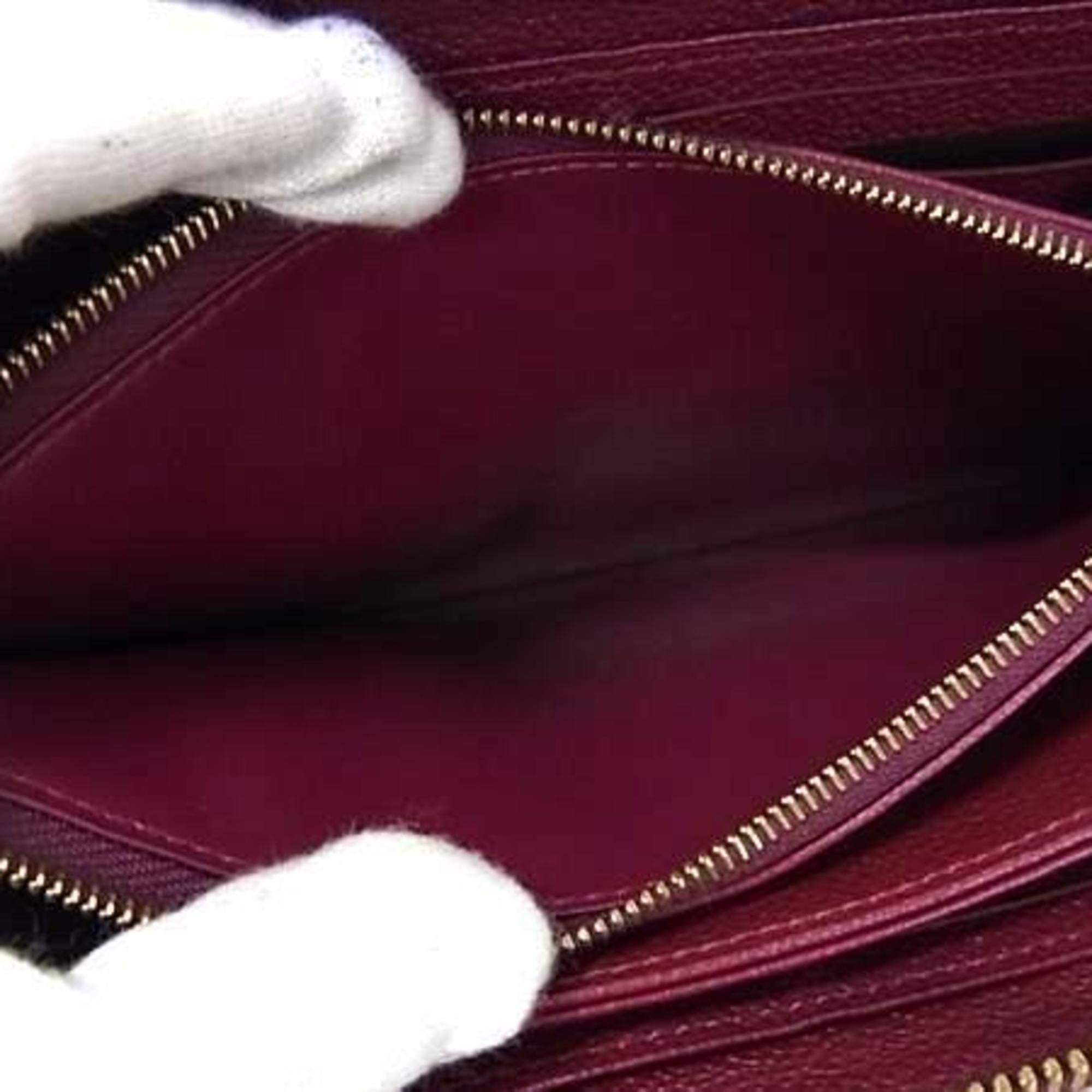 Louis Vuitton Aurore Bordeaux Monogram Empreinte Long Wallet (Bi-Fold) (Pre-Owned)
