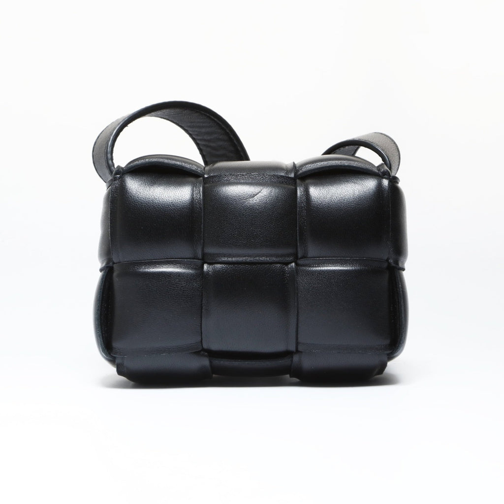 Cassette Crossbody Bag Padded Maxi Intrecciato Leather