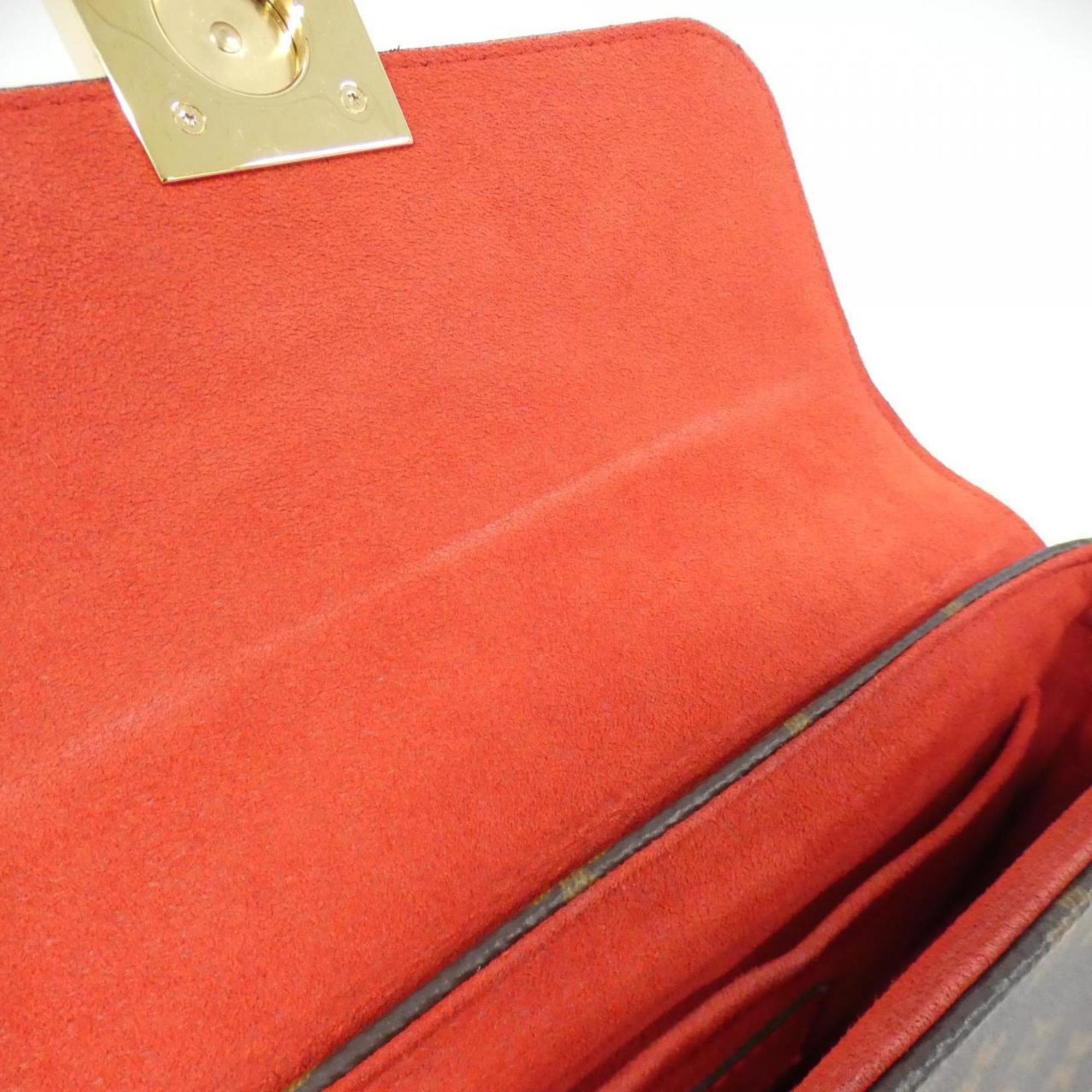 Louis Vuitton Brown Coquelicots Coated Canvas Leather Handbag (Pre-Owned)