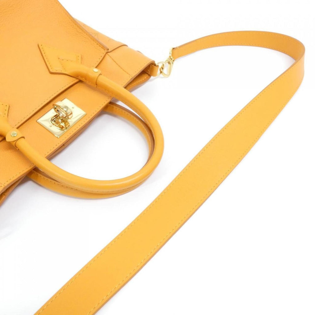 Louis Vuitton Gold Leather Handbag (Pre-Owned)