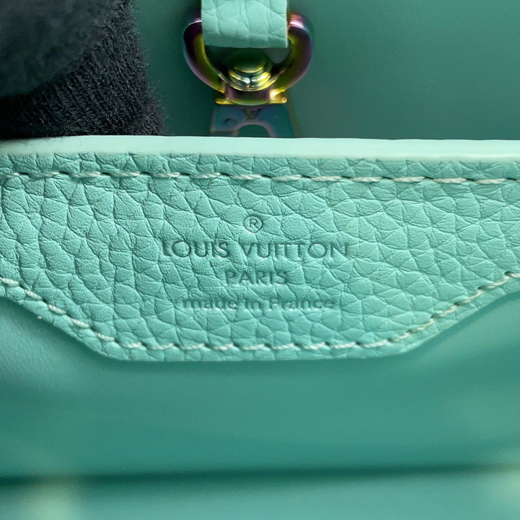 Louis Vuitton Light Blue Leather Handbag Shoulder Bag (Pre-Owned)