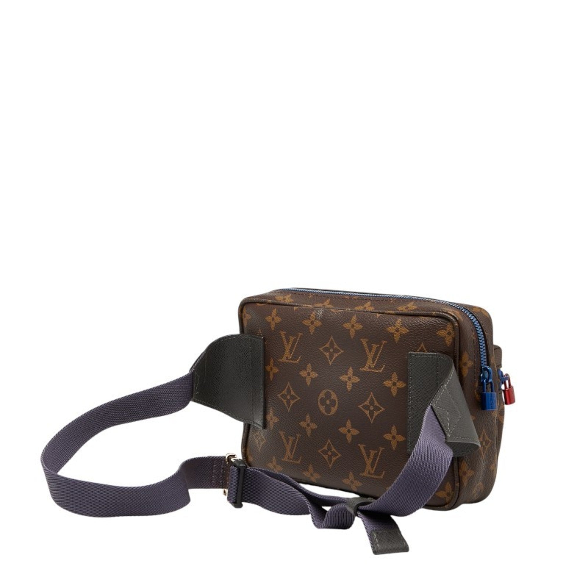 Louis Vuitton Monogram Brown Pvc Leather Sling Bag (Pre-Owned)