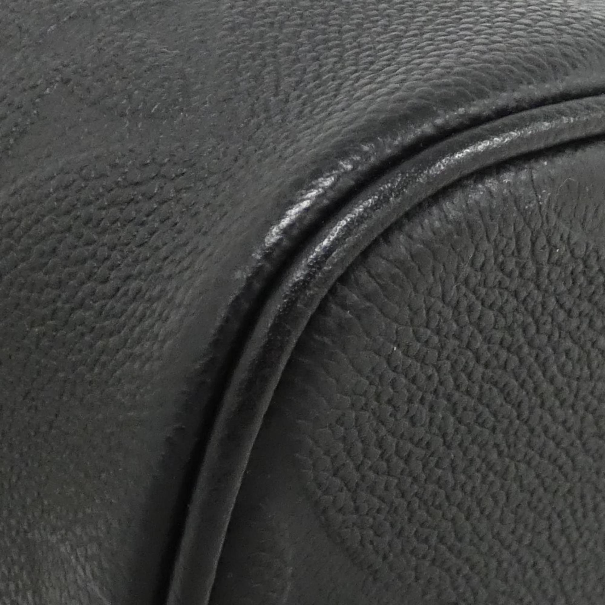 Louis Vuitton Black Leather Handbag (Pre-Owned)