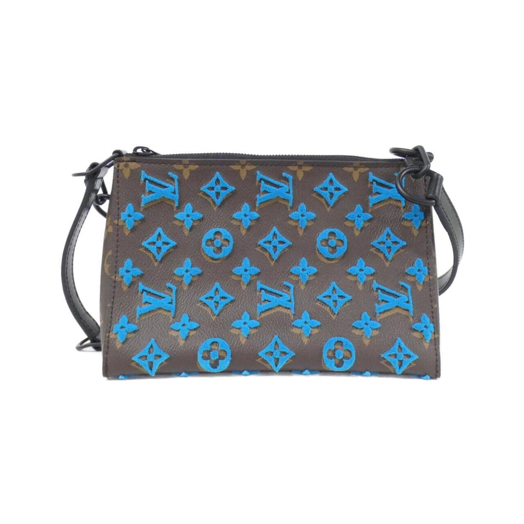 Louis Vuitton Marron Turquoise Coated Canvas Shoulder Bag (Pre-Owned)