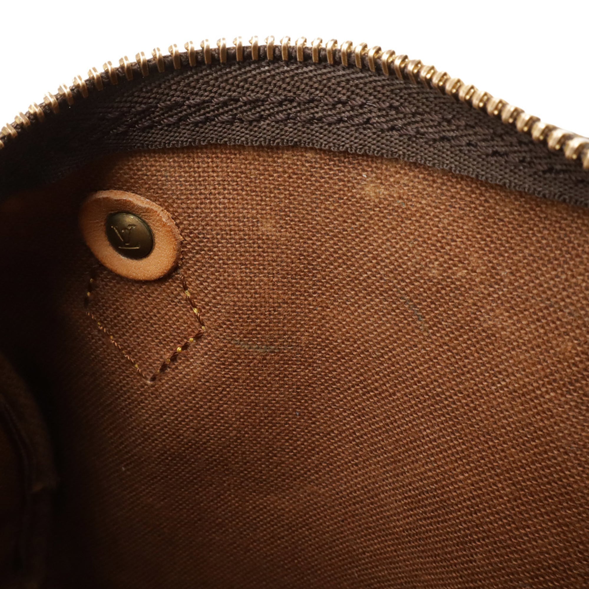 Louis Vuitton Brown Monogram Canvas Handbag Pouch Shoulder Bag (Pre-Owned)