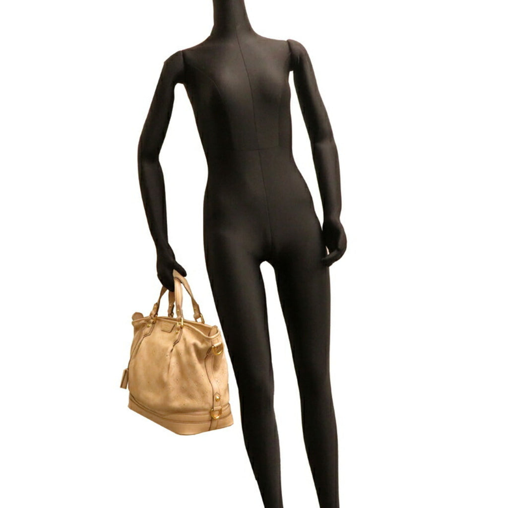 Louis Vuitton Beige Monogram Leather Handbag (Pre-Owned)