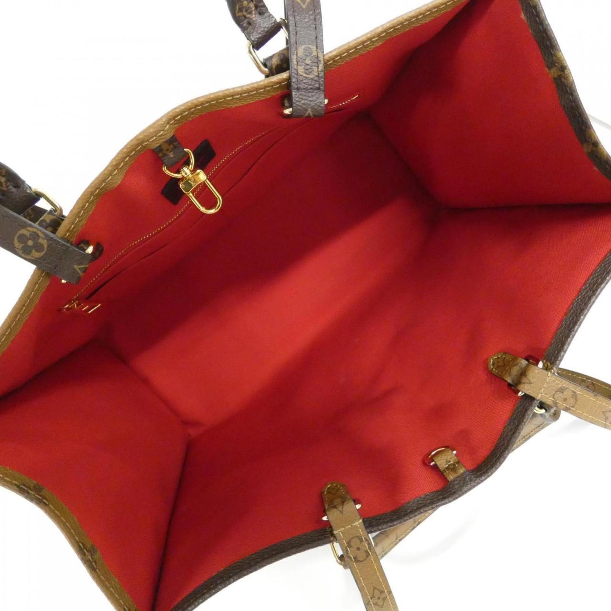 Louis Vuitton Marron Coated Canvas Handbag (Pre-Owned)