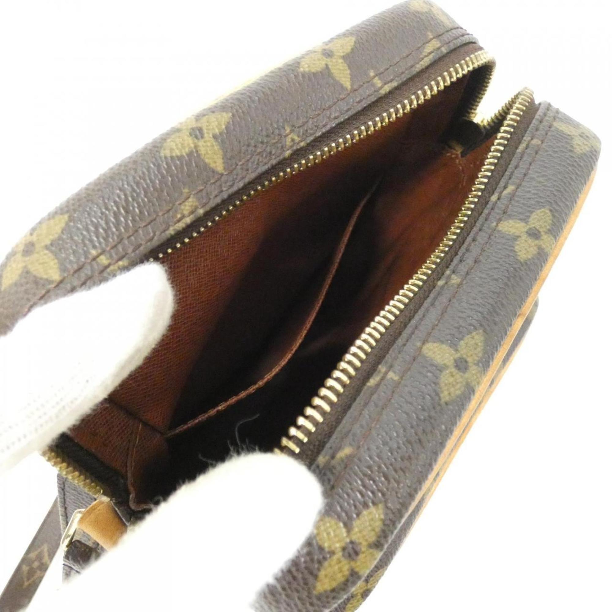 Louis Vuitton Marron Coated Canvas Shoulder Bag (Pre-Owned)
