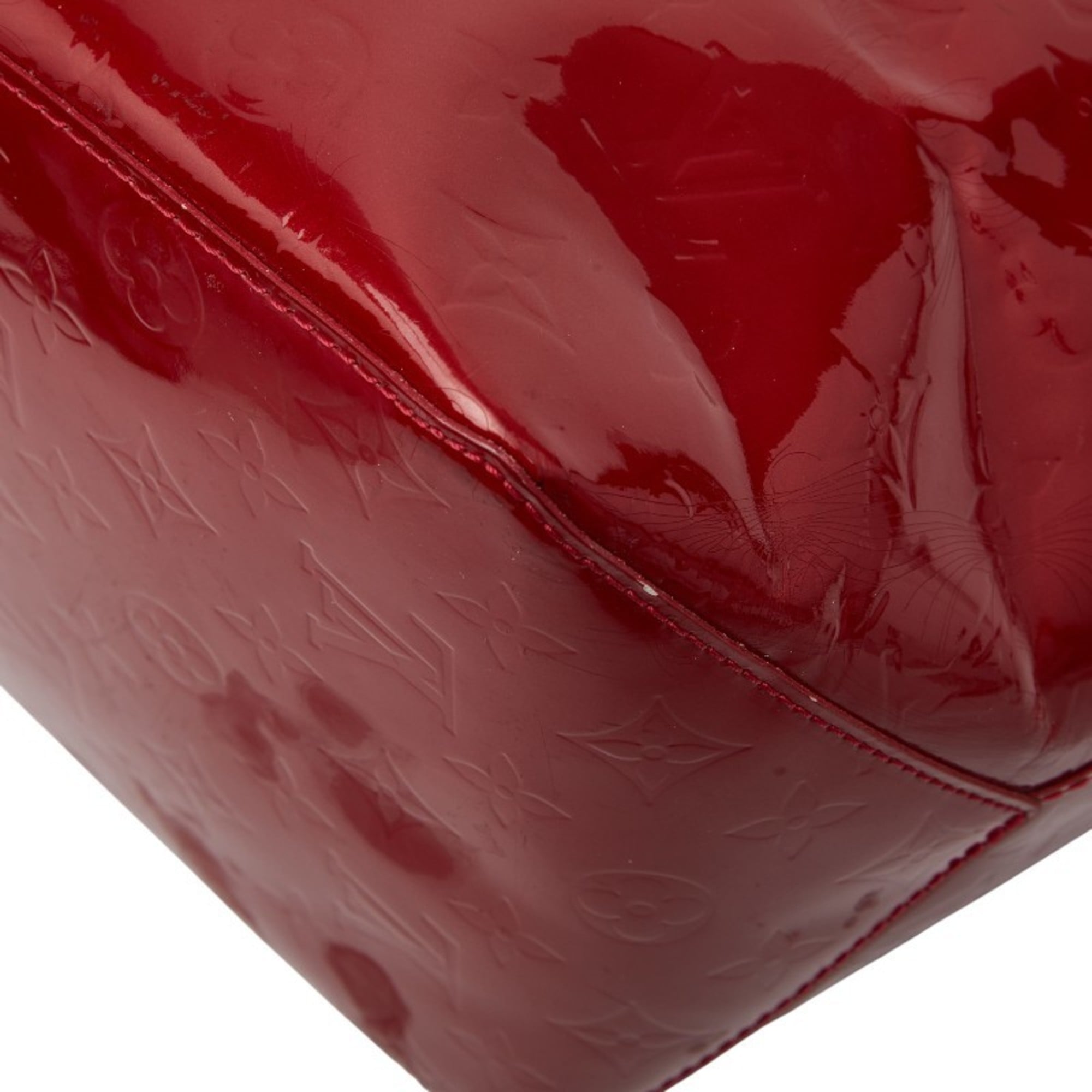 Louis Vuitton Pomme D'amour Red Color Patent Leather Handbag Tote Bag (Pre-Owned)