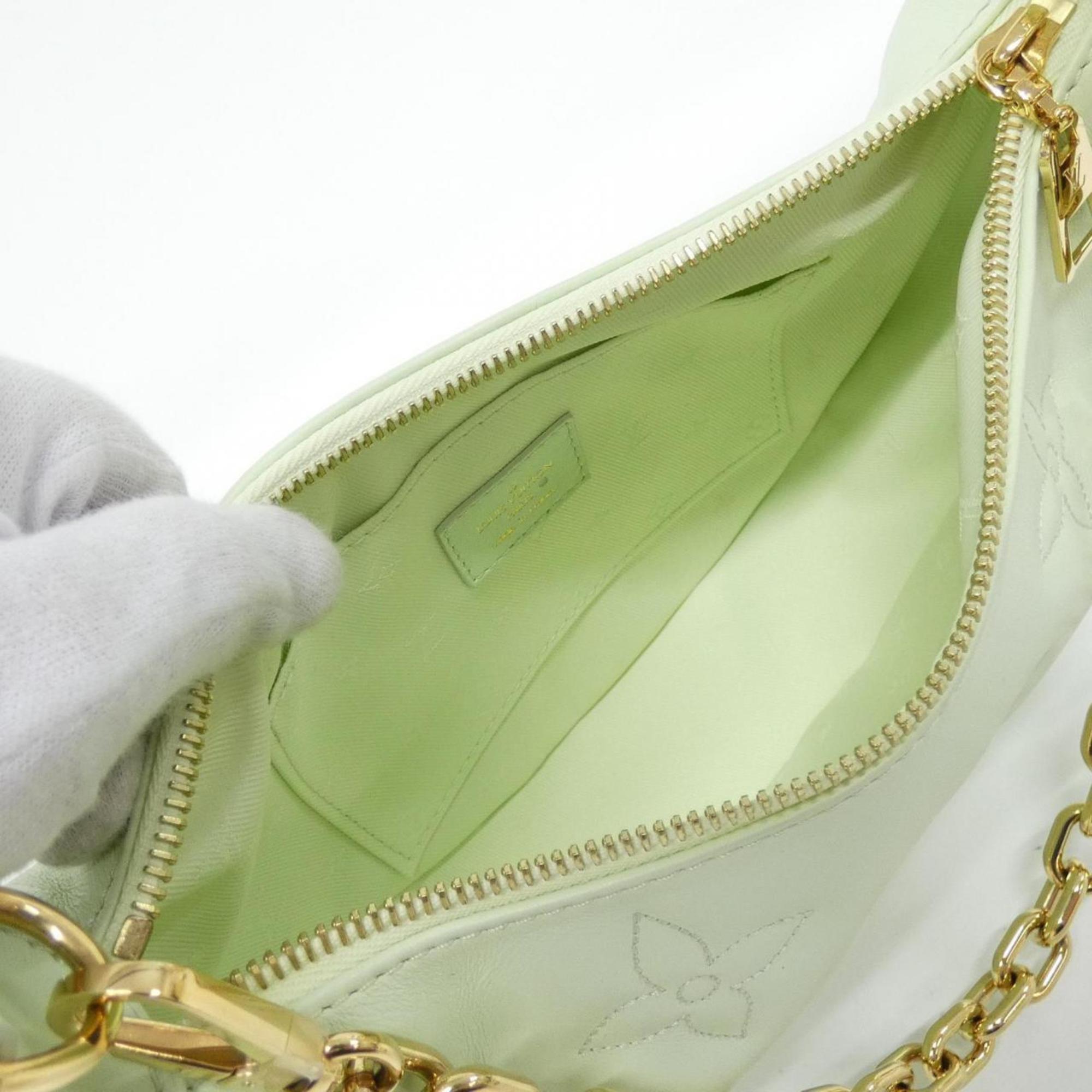 Louis Vuitton Gold Leather Shoulder Bag (Pre-Owned)