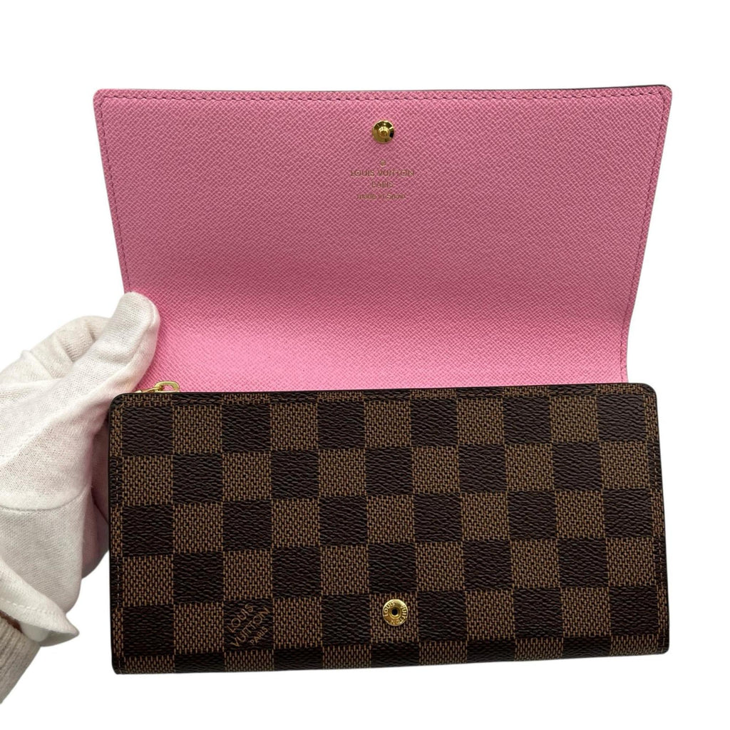 Louis Vuitton Brown Damier Canvas Long Wallet (Bi-Fold) (Pre-Owned)