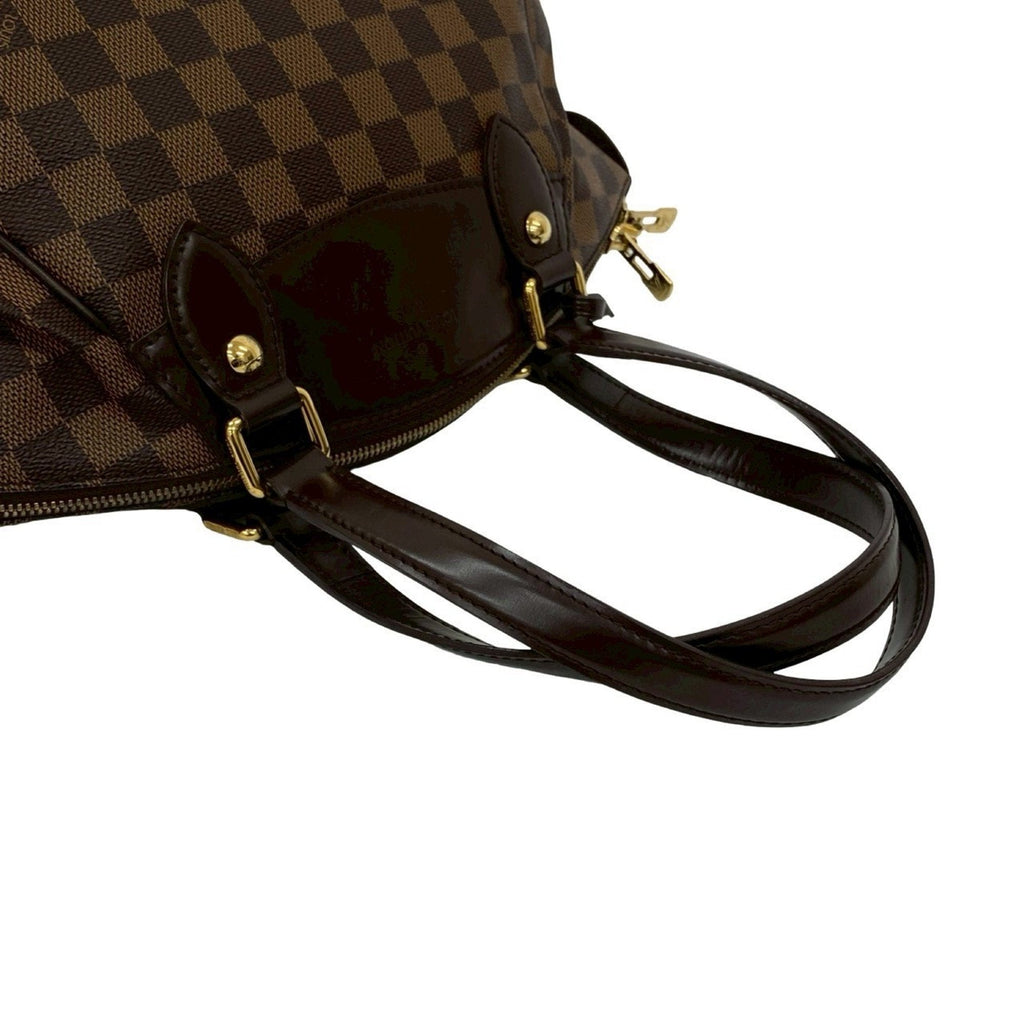 Louis Vuitton Brown Leather Pvc Handbag Tote Bag (Pre-Owned)